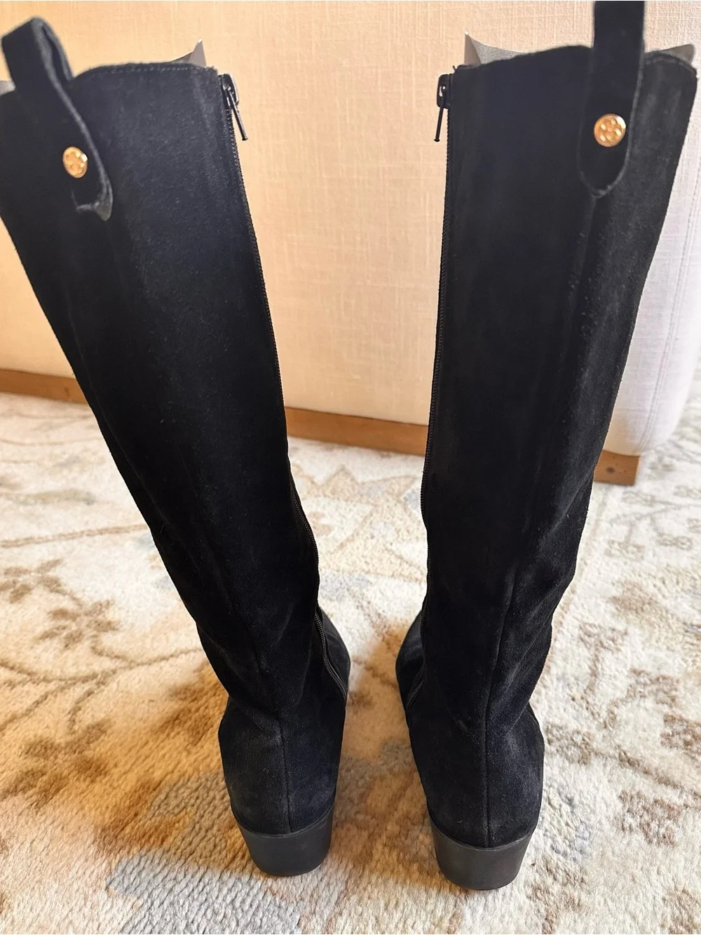 Bandolino Black Suede Boots Size 9